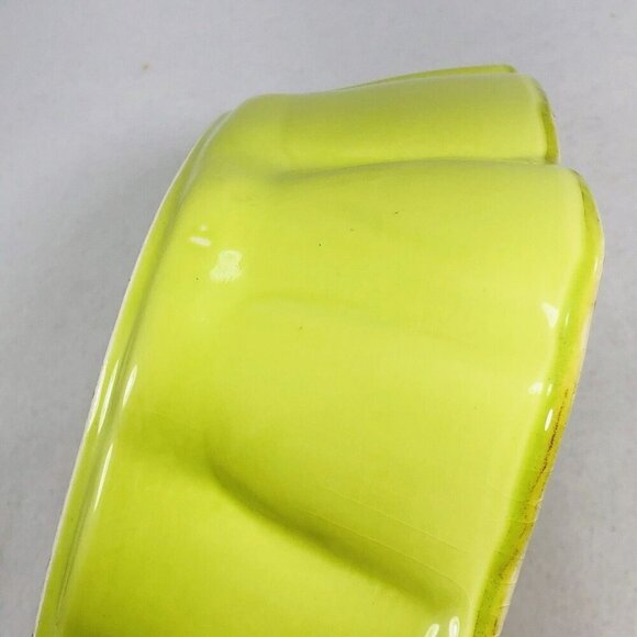 Casserole Pan Dish Bowl Serving Baking Mixing Tray 10” Italy Green Scallop Large - Picture 6 of 12